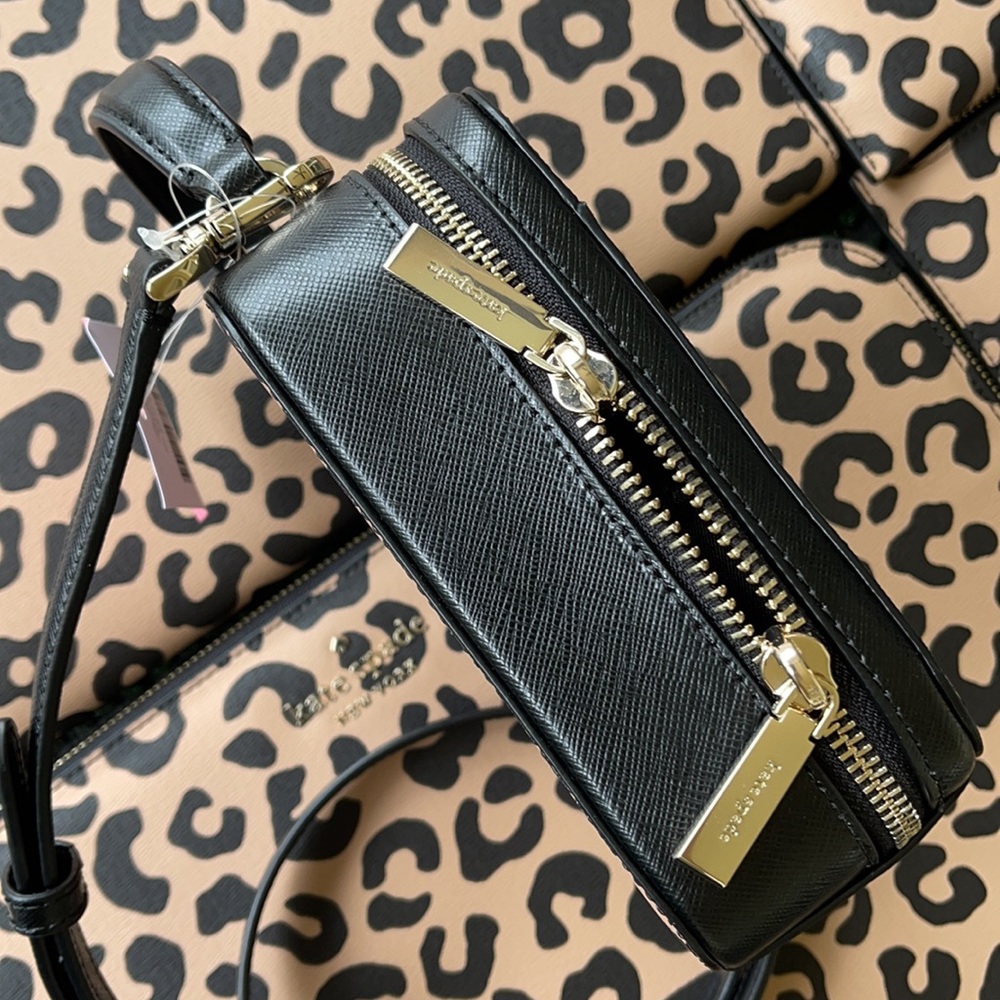 Kate Spade daisy graphic leopard vanity crossbody - Picture 6 of 16